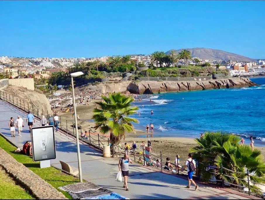 Apartment Lovely Suite On Frontline Of Tenerife Best Beach! Costa Adeje